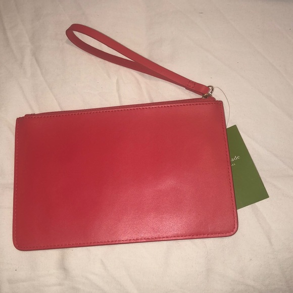 NWT Kate Spade Large wristlet in Red - Picture 7 of 8